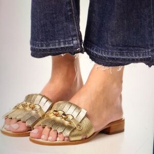 Kate Spade Gold Chain Detail Sandals